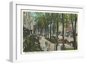 Broadway, Saratoga Springs, New York-null-Framed Art Print