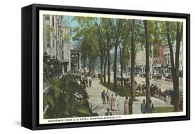 Broadway, Saratoga Springs, New York-null-Framed Stretched Canvas