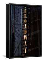 Broadway Sign-Brian Moore-Framed Stretched Canvas