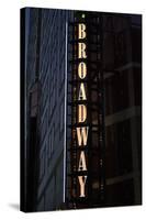 Broadway Sign-Brian Moore-Stretched Canvas