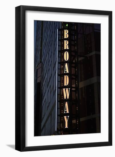 Broadway Sign-Brian Moore-Framed Photographic Print