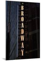 Broadway Sign-Brian Moore-Mounted Photographic Print