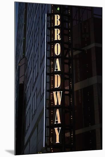 Broadway Sign-Brian Moore-Mounted Photographic Print
