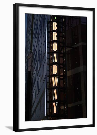 Broadway Sign-Brian Moore-Framed Photographic Print