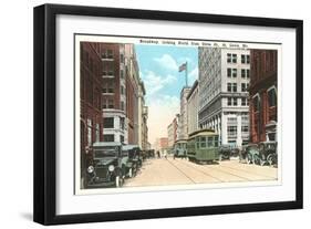 Broadway, St. Louis, Missouri-null-Framed Art Print