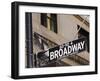 Broadway Street Sign Manhattan, New York City, New York, USA-Amanda Hall-Framed Photographic Print