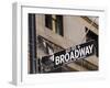 Broadway Street Sign Manhattan, New York City, New York, USA-Amanda Hall-Framed Photographic Print