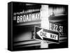 Broadway Street Sign Manhattan-Philippe Hugonnard-Framed Stretched Canvas