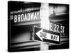 Broadway Street Sign Manhattan-Philippe Hugonnard-Stretched Canvas