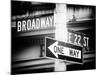 Broadway Street Sign Manhattan-Philippe Hugonnard-Mounted Photographic Print