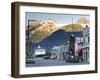 Broadway Street, Skagway, Alaska, USA-Walter Bibikow-Framed Photographic Print