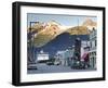 Broadway Street, Skagway, Alaska, USA-Walter Bibikow-Framed Photographic Print