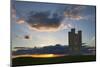 Broadway Tower at Sunset, Broadway, Cotswolds, Worcestershire, England, United Kingdom, Europe-Stuart Black-Mounted Photographic Print