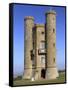Broadway Tower, Cotswolds, Worcestershire, England, United Kingdom, Europe-Rolf Richardson-Framed Stretched Canvas