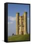 Broadway Tower in Autumn Sunshine, Cotswolds, Worcestershire, England, United Kingdom, Europe-Peter Barritt-Framed Stretched Canvas