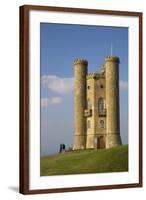 Broadway Tower in Autumn Sunshine, Cotswolds, Worcestershire, England, United Kingdom, Europe-Peter Barritt-Framed Photographic Print