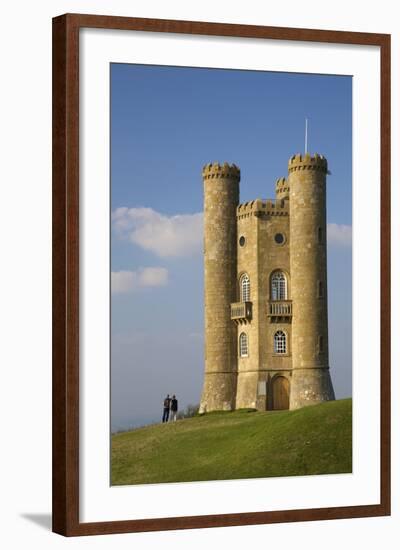 Broadway Tower in Autumn Sunshine, Cotswolds, Worcestershire, England, United Kingdom, Europe-Peter Barritt-Framed Photographic Print