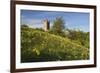 Broadway Tower with Cowslips, Broadway, Worcestershire, England, United Kingdom, Europe-Stuart Black-Framed Photographic Print