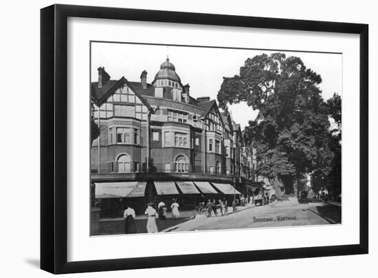 Broadway, Worthing, West Sussex, C1900s-C1920S-null-Framed Giclee Print