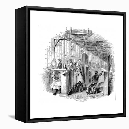 Broadwood's Piano Factory, Horseferry Road, Westminster, London, 1842-null-Framed Stretched Canvas