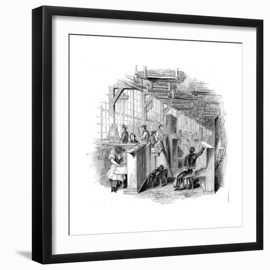 Broadwood's Piano Factory, Horseferry Road, Westminster, London, 1842-null-Framed Giclee Print