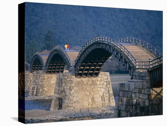 Brocade Sash Bridge (Kintaikyo Bridge), Iwakuni, Honshu, Japan-null-Stretched Canvas