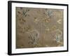 Brocaded Cloth with Floral and Foil Drawing, 16th Century-null-Framed Giclee Print