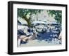 Brocante Market, Antibes (W/C on Paper)-Laurence Fish-Framed Giclee Print