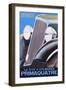 Brochure Advertising the Renault Primaquatre Automobile, c.1930-French School-Framed Giclee Print