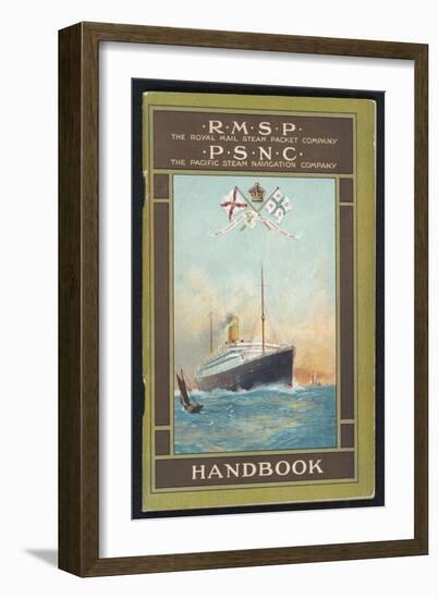 Brochure for the Royal Mail Steam Packet Company and the Pacific Steam Navigation Company-null-Framed Art Print