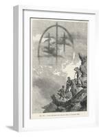 Brocken-Type Spectre in the Form of a Triple Cross Observed by Whymper in the Alps-Edward Whymper-Framed Art Print