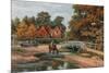 Brockley Water Splash, Brockenhurst-Alfred Robert Quinton-Mounted Giclee Print