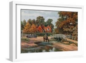 Brockley Water Splash, Brockenhurst-Alfred Robert Quinton-Framed Giclee Print