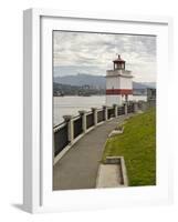 Brockton Point Lighthouse, Stanley Park, Vancouver, British Columbia, Canada-William Sutton-Framed Photographic Print