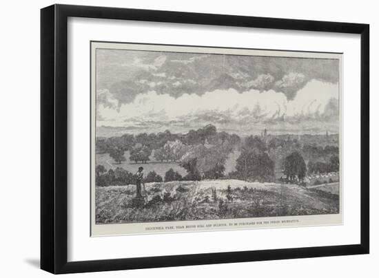 Brockwell Park, Near Herne Hill and Dulwich, to Be Purchased for the Public Recreation-Sir John Gilbert-Framed Giclee Print