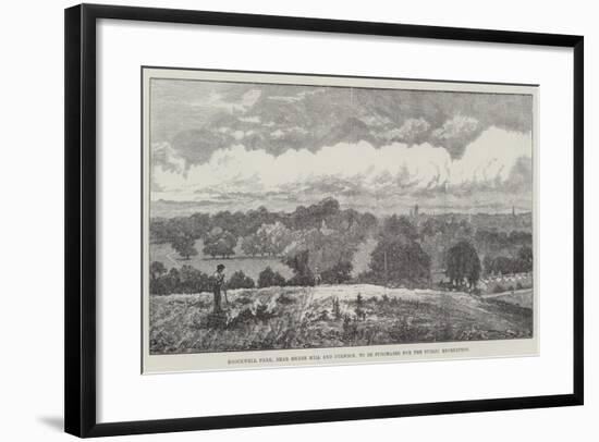 Brockwell Park, Near Herne Hill and Dulwich, to Be Purchased for the Public Recreation-Sir John Gilbert-Framed Giclee Print