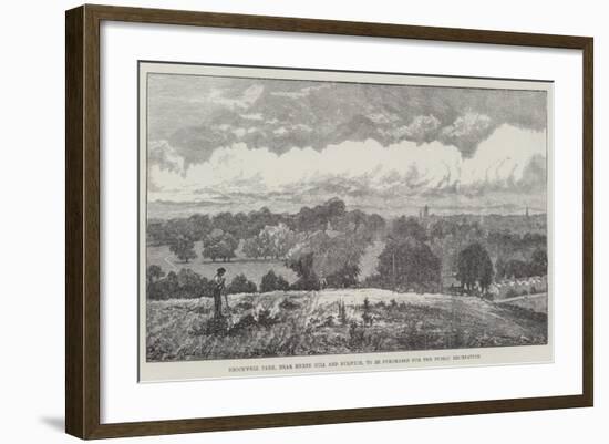 Brockwell Park, Near Herne Hill and Dulwich, to Be Purchased for the Public Recreation-Sir John Gilbert-Framed Giclee Print