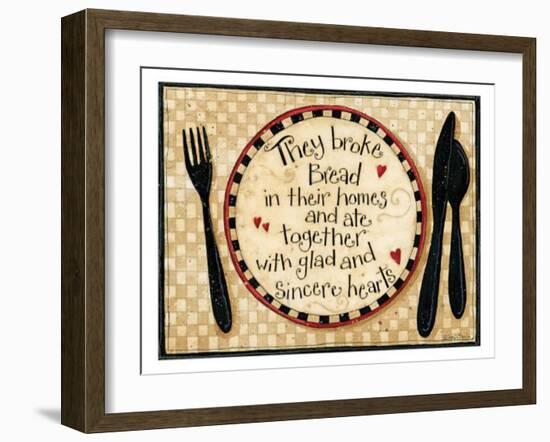 Broke Bread-Dan Dipaolo-Framed Art Print