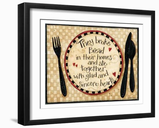 Broke Bread-Dan Dipaolo-Framed Art Print