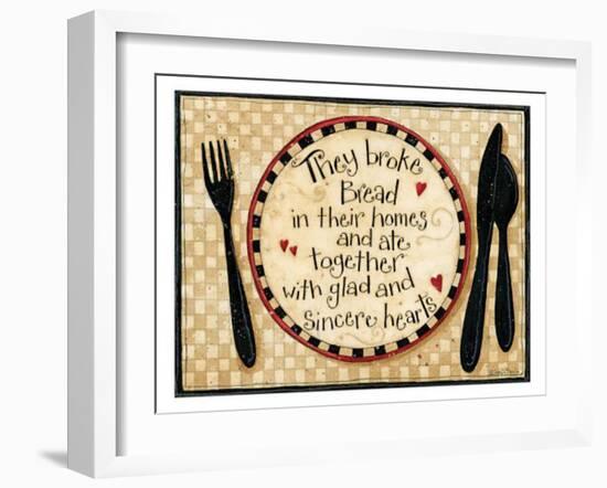 Broke Bread-Dan Dipaolo-Framed Art Print