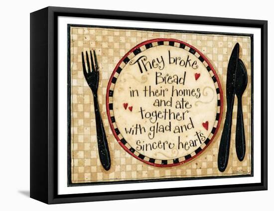 Broke Bread-Dan Dipaolo-Framed Stretched Canvas