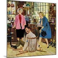 "Broken Antique Chair", June 20, 1959-John Falter-Mounted Giclee Print