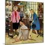 "Broken Antique Chair", June 20, 1959-John Falter-Mounted Giclee Print