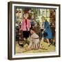 "Broken Antique Chair", June 20, 1959-John Falter-Framed Giclee Print