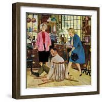 "Broken Antique Chair", June 20, 1959-John Falter-Framed Giclee Print