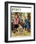 "Broken Antique Chair" Saturday Evening Post Cover, June 20, 1959-John Falter-Framed Giclee Print