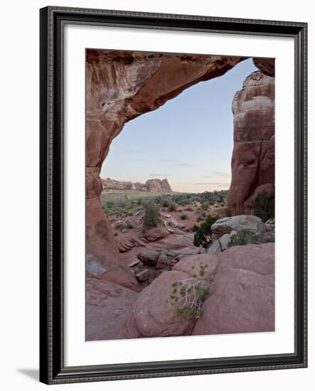 Broken Arch at Sunset, Arches National Park, Utah, USA-James Hager-Framed Photographic Print