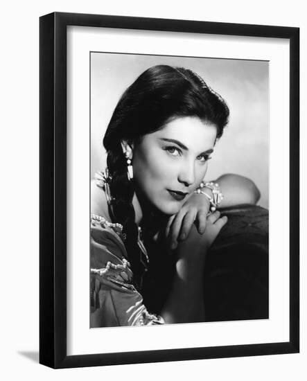 BROKEN ARROW, 1950 directed by DELMER DAVES Debra Paget (b/w photo)-null-Framed Photo