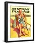 "Broken Beach Chair," Saturday Evening Post Cover, August 12, 1939-John Hyde Phillips-Framed Giclee Print