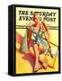 "Broken Beach Chair," Saturday Evening Post Cover, August 12, 1939-John Hyde Phillips-Framed Stretched Canvas